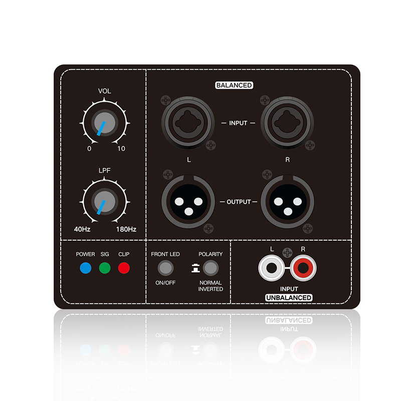 PL78SUB: Subwoofer-Funktionsmodul mit symmetrischem und unsymmetrischem Stereoeingang