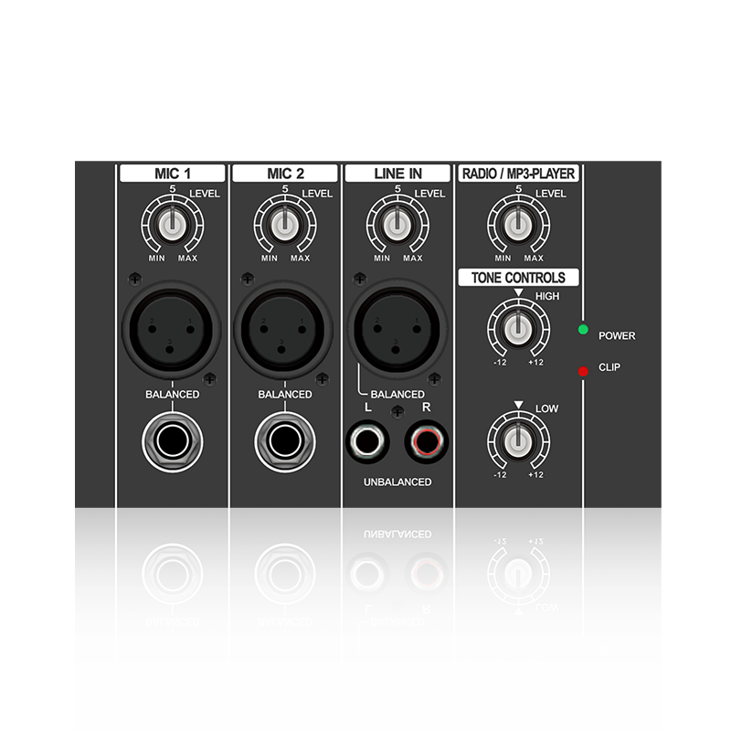 PL1: Horizontales analoges Funktionsmodul zur Höhen- und Bass-EQ-Steuerung für Verstärker der Klasse AB