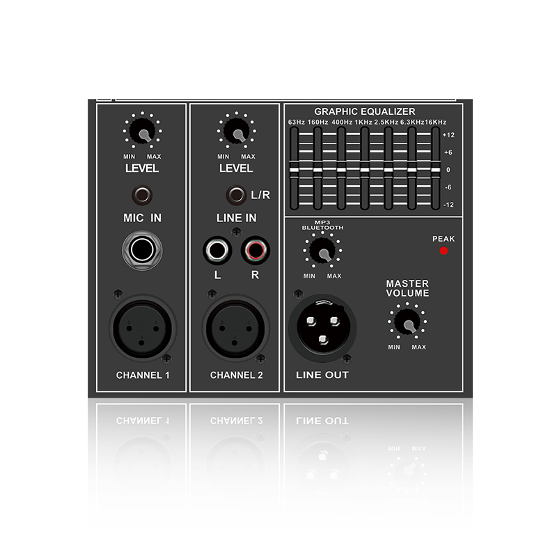 PL34: 7-Band-Grafik-Equalizer mit elektrischem Master-Control-Frequenzteilungs-Funktionsmodul