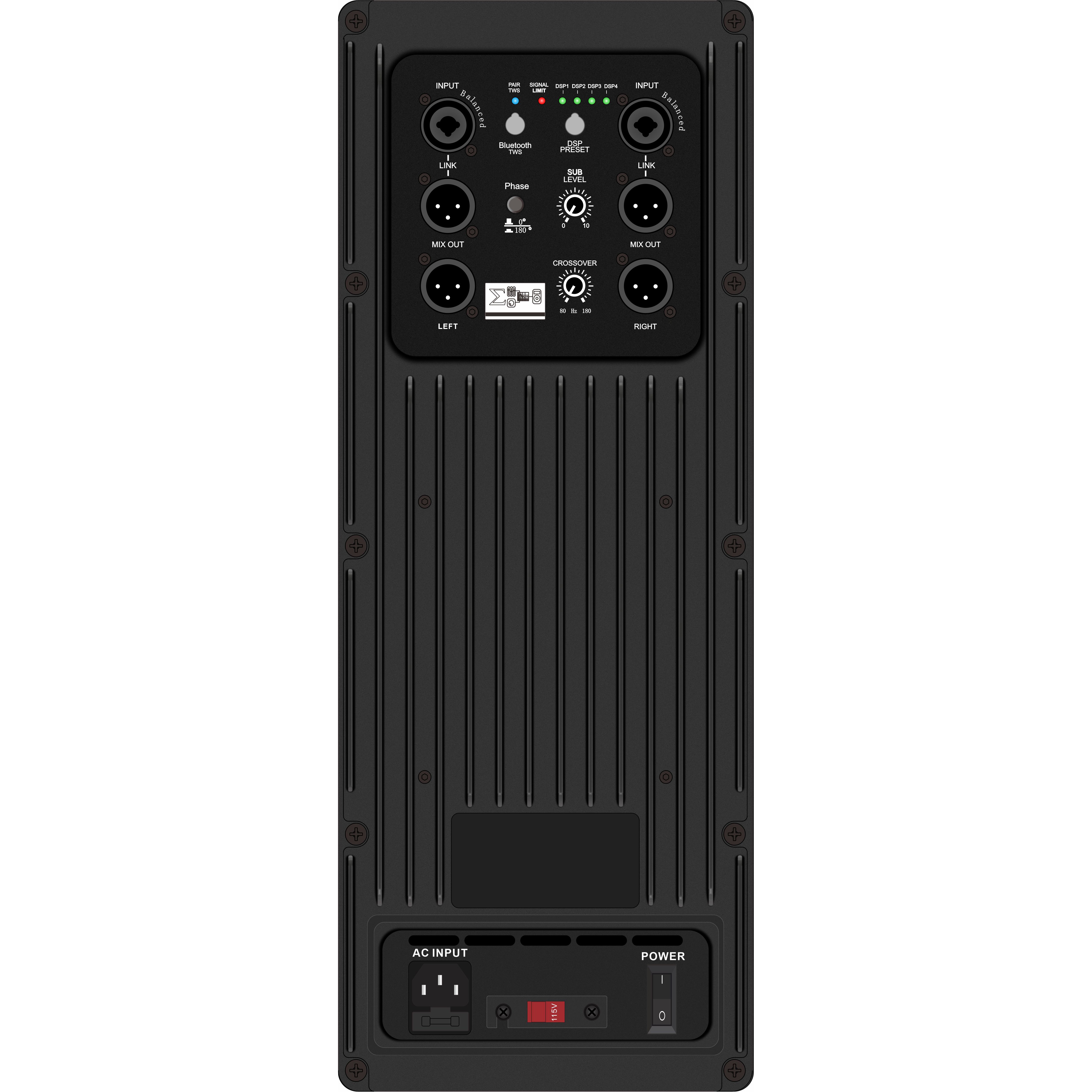 DSP1804SUB Aktiver Subwoofer-DSP-Verstärker