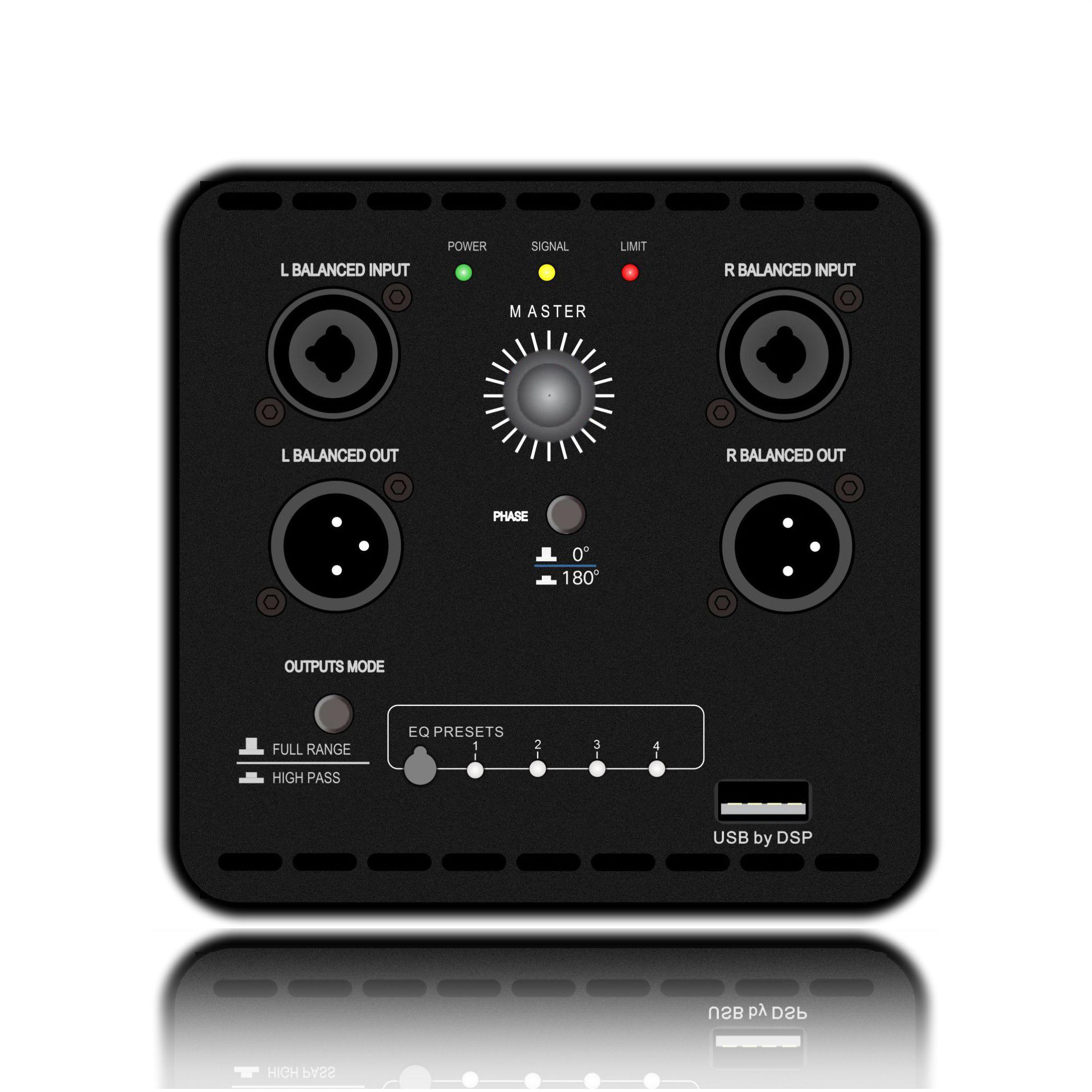 DSP1904: Kombinierbar mit professionellem PA-Subwoofer