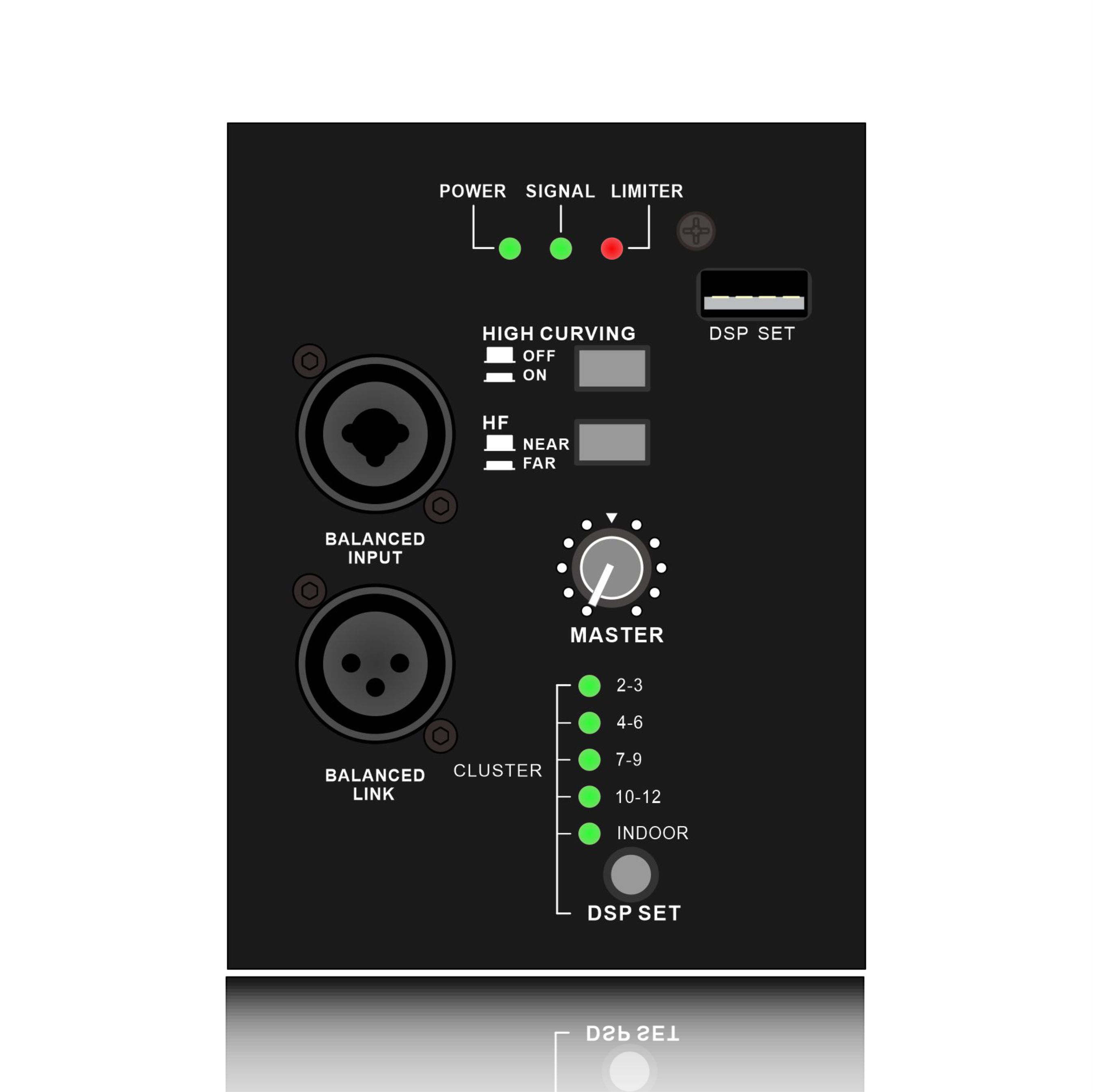 HLD10-A: Multi-DSP-Reset-Modus, kompaktes, professionelles Line-Array-System-DSP-Funktionsmodul