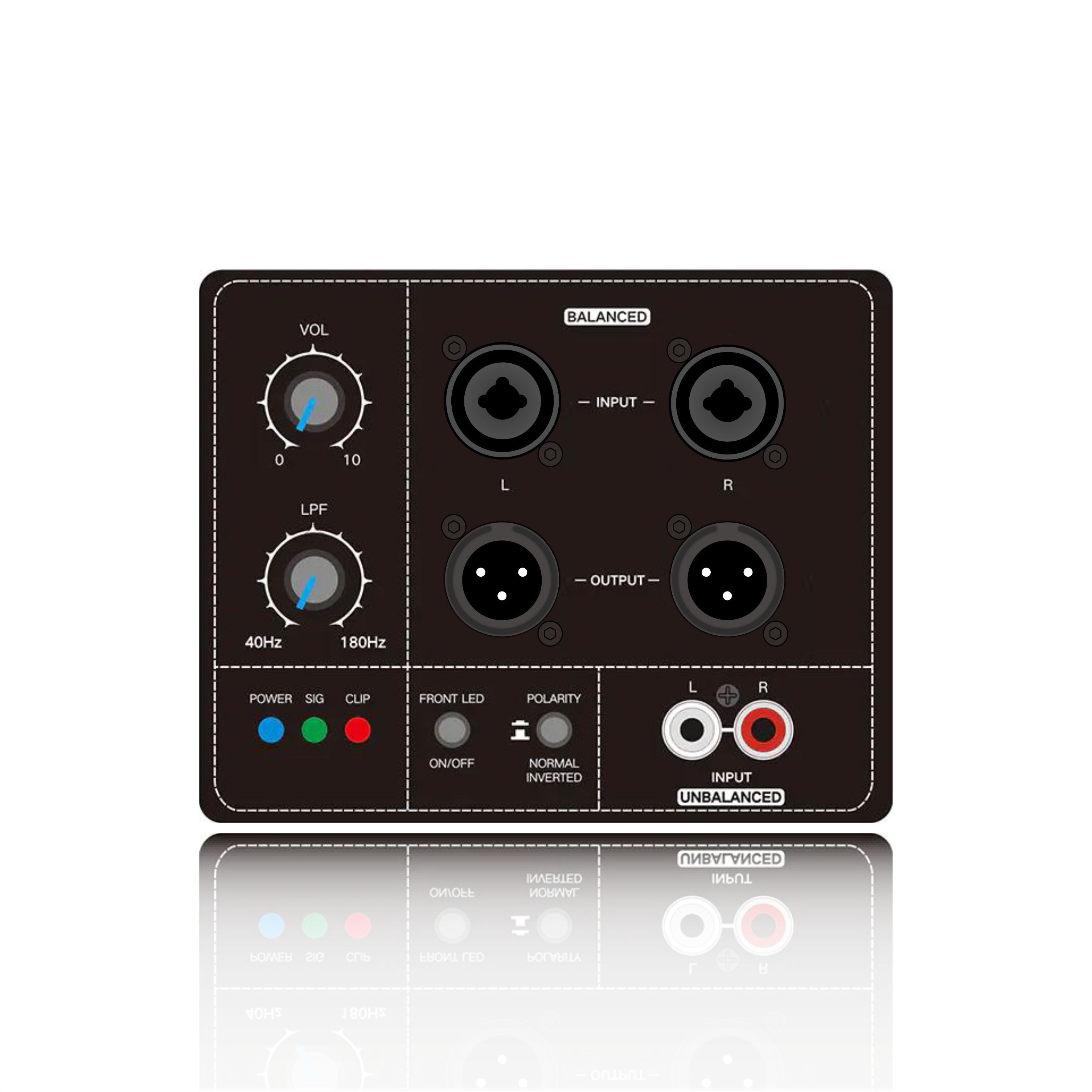 PL78SUB: Subwoofer-Funktionsmodul mit symmetrischem und unsymmetrischem Stereoeingang