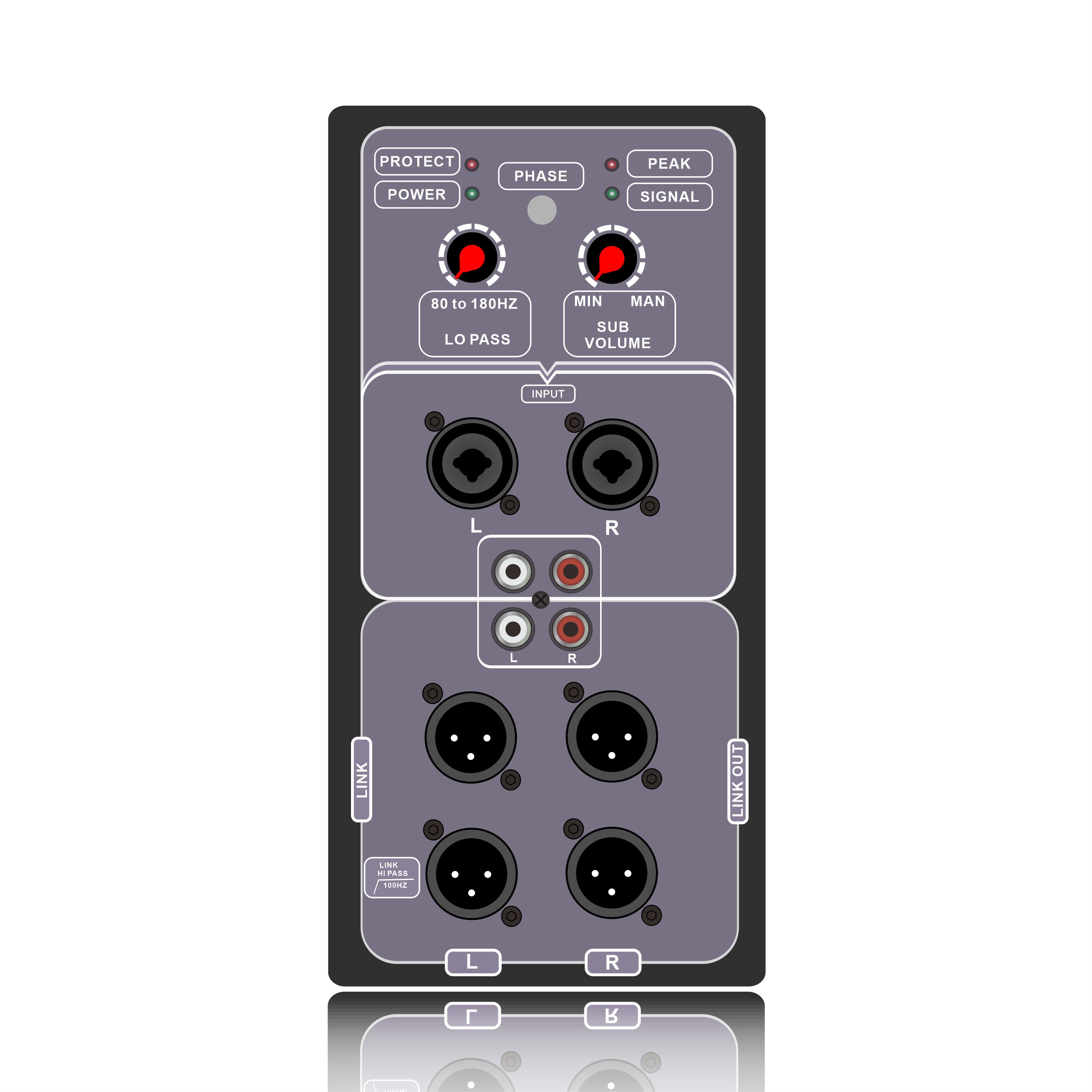Leistungsstarker 1.0-Kanal-Subwoofer SUB18-600