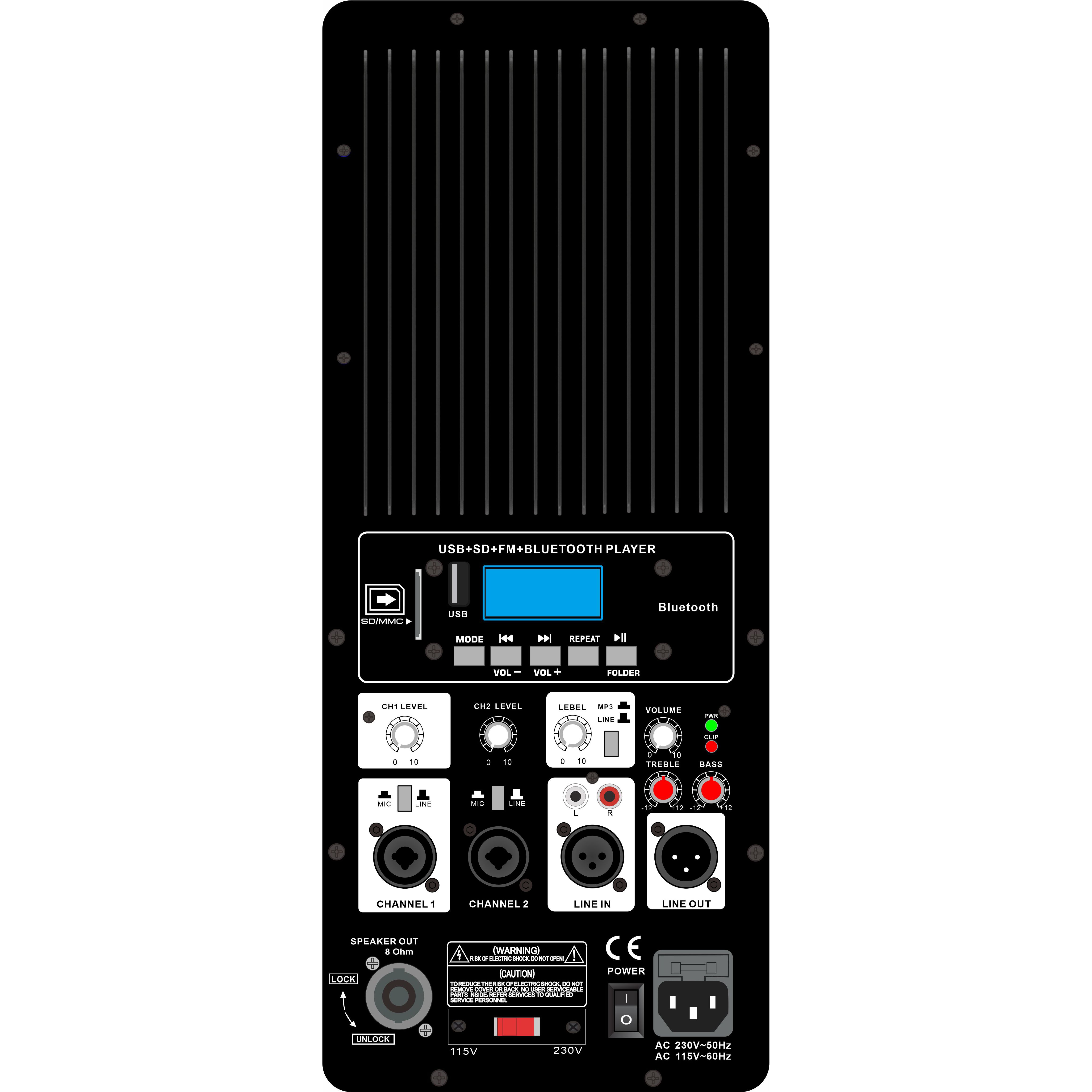 Aktiver Klasse-H-PA-Systemverstärker PL76