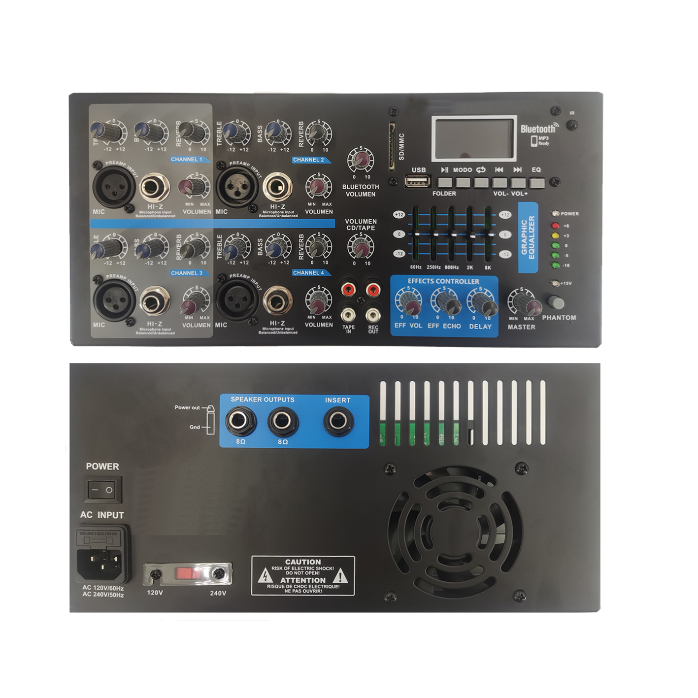 4-Kanal-Bluetooth-Karaoke-Mischverstärker SB4200