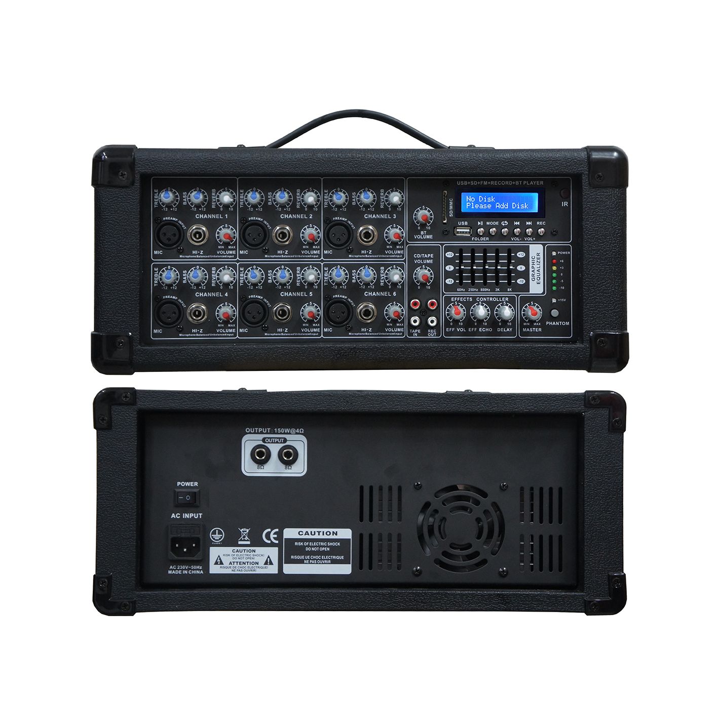 Woodbox 6-Kanal-Powermixer SB6200