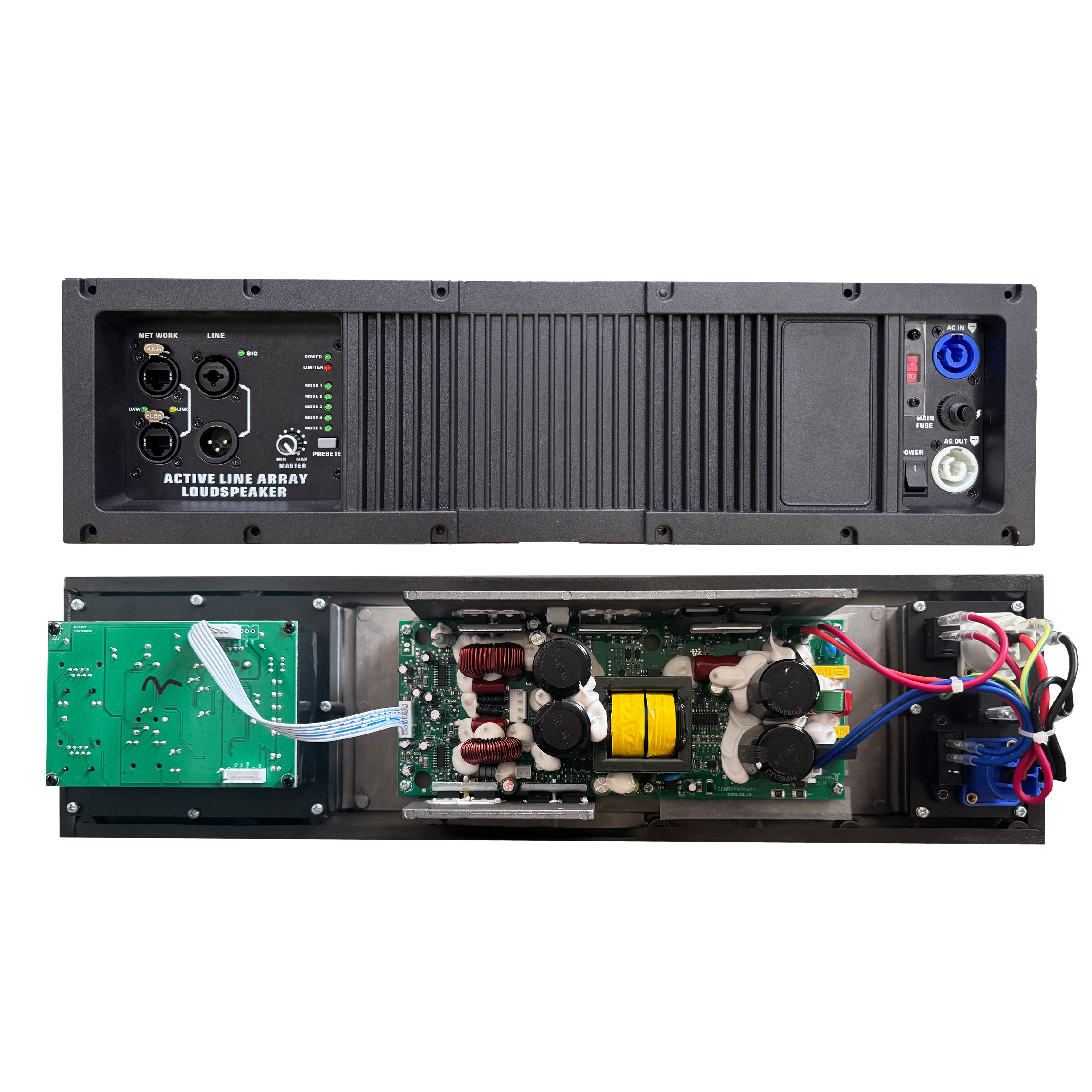 HG485-212 Aktiver Line-Array-Systemverstärker mit RJ45-Anschlüssen